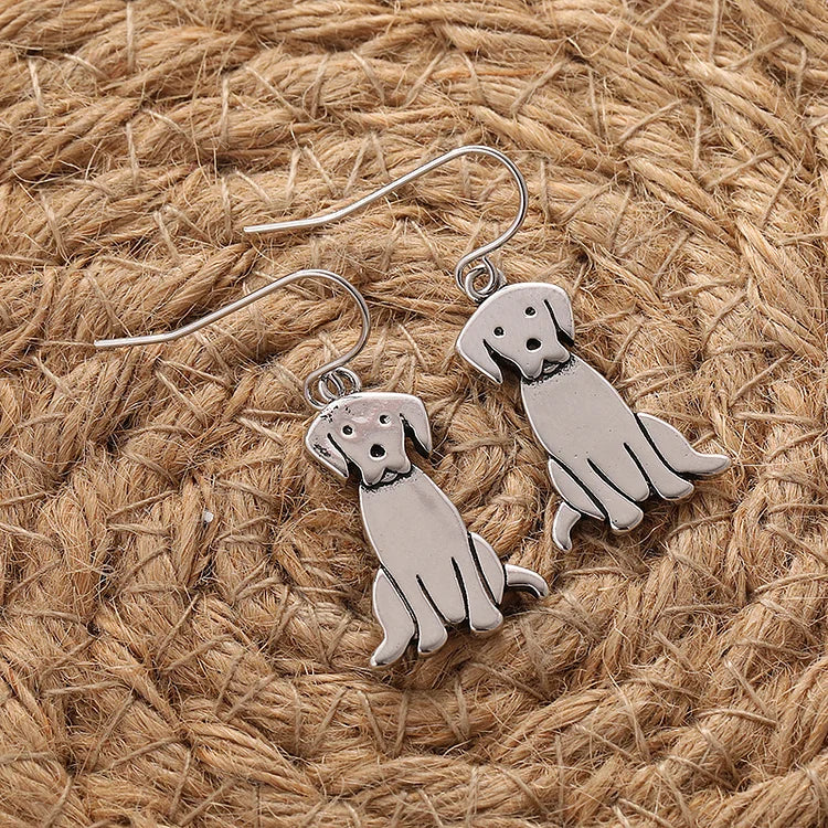 Retro Bohemian Labrador Earrings - Image 4
