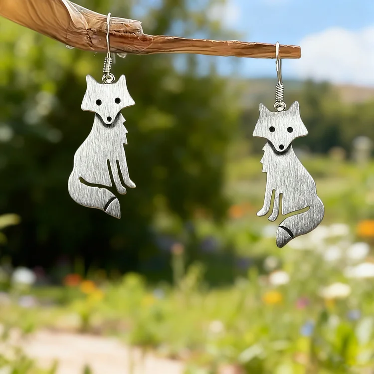 Retro Fox Earrings - Image 3