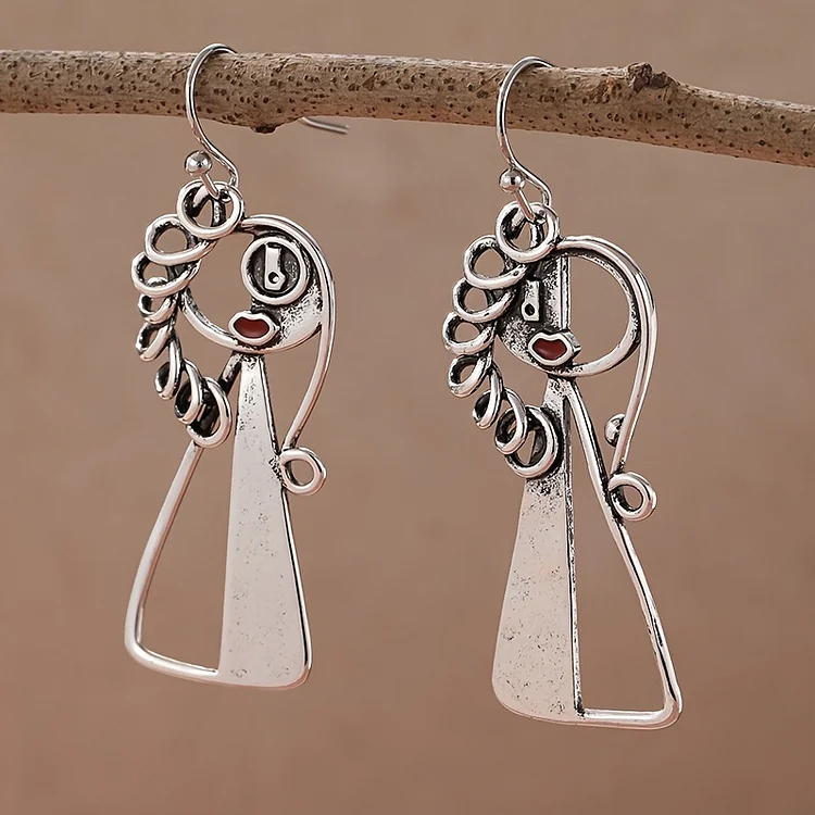 Retro Hip-hop Quirky Swing Earrings - Image 2