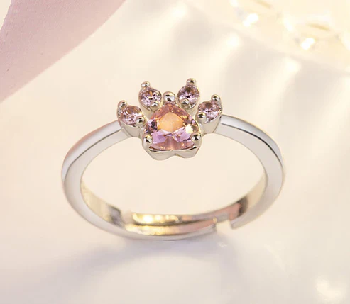 Rose Gold Paw Jewelry Set - Image 7