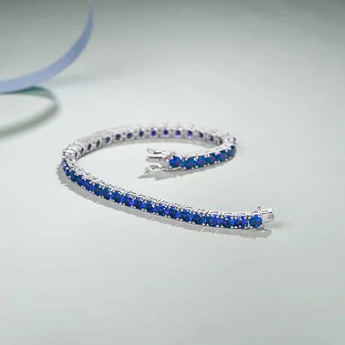 Sapphire Tennis Bracelet - Image 4