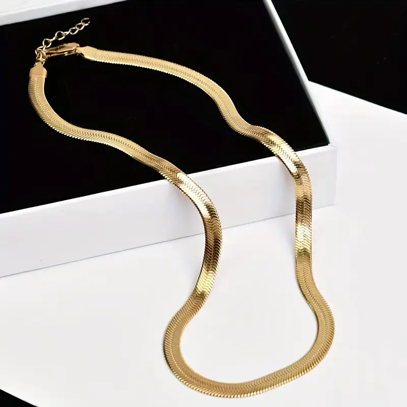 Stainless Steel 5mm Blade Cuban Chain Necklace - Image 2
