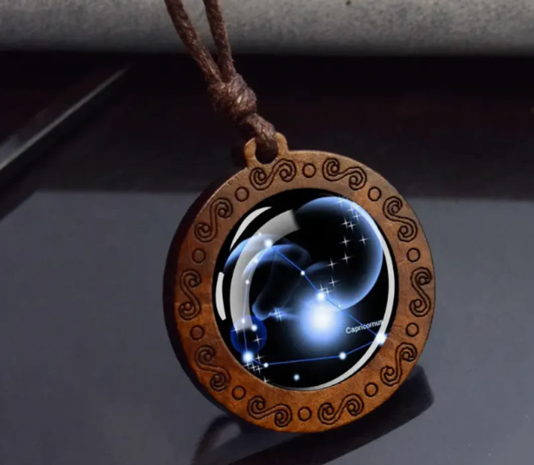 Zodiac sign necklace with more adjustable leather strap - Image 13