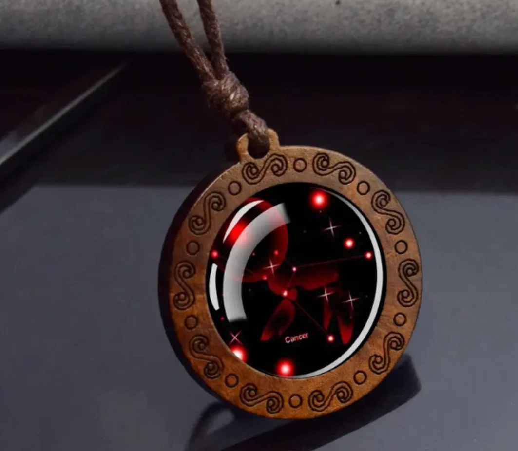 Zodiac sign necklace with more adjustable leather strap - Image 7
