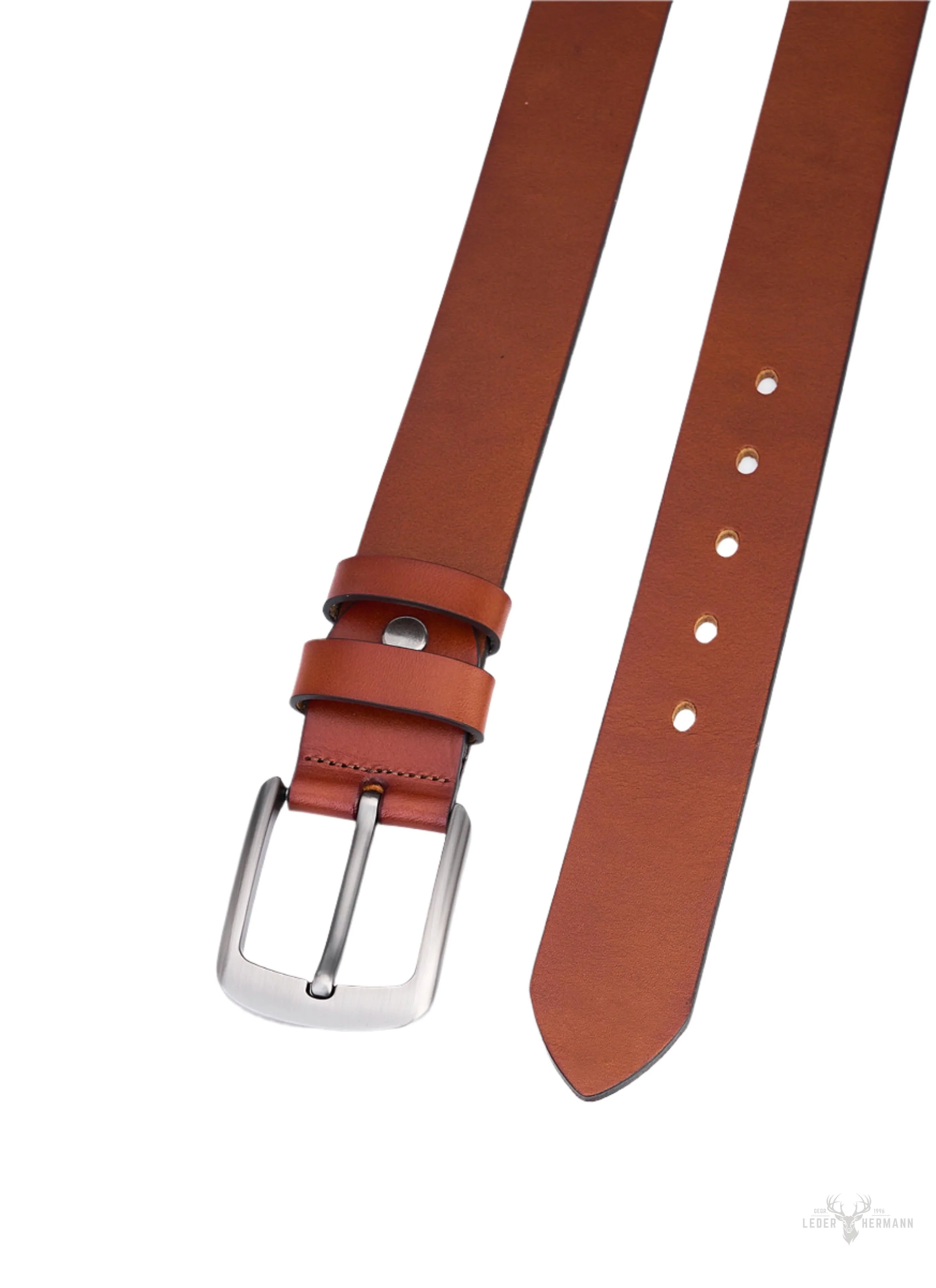 Stylish brown round leather straps - Image 4