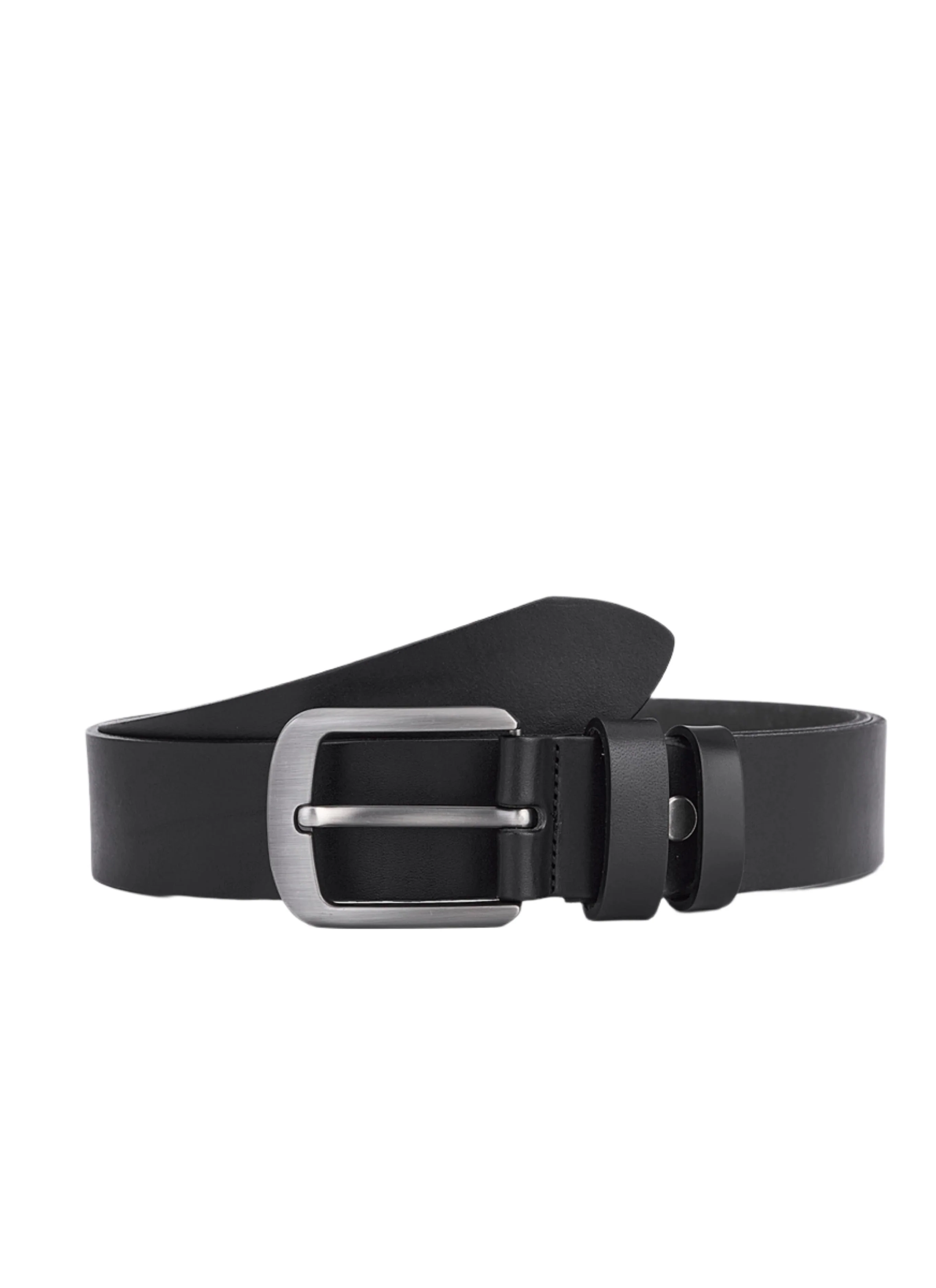 Luxury round leather belt – Elegant black leather belt for men – Durable and timeless - Image 2