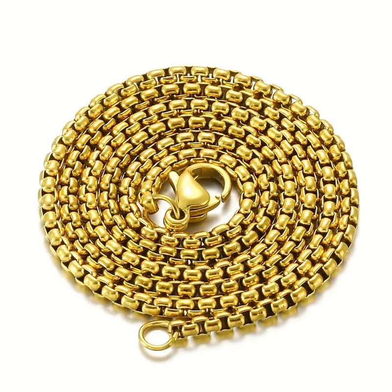 Unisex Stainless Steel Chain Necklace - Image 2