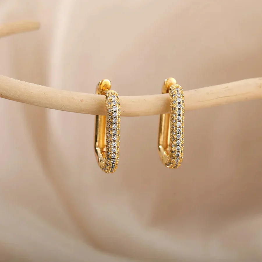 Valerie | Square and Circular Earrings - Image 3