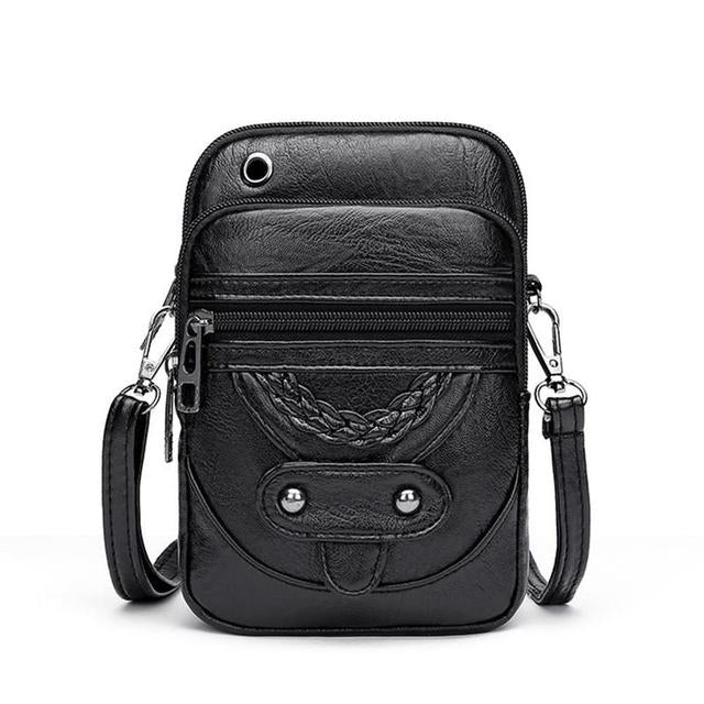 Vellana’s Vintage Elegance | Leather Crossbody Bag - Image 7