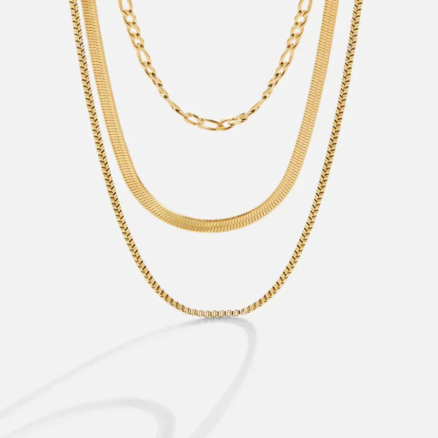 Vienna Layered Chain Necklace - Image 3