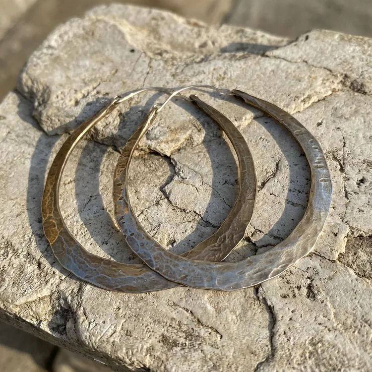 Vintage Bohemian Round Geometric Dainty Earrings - Image 2