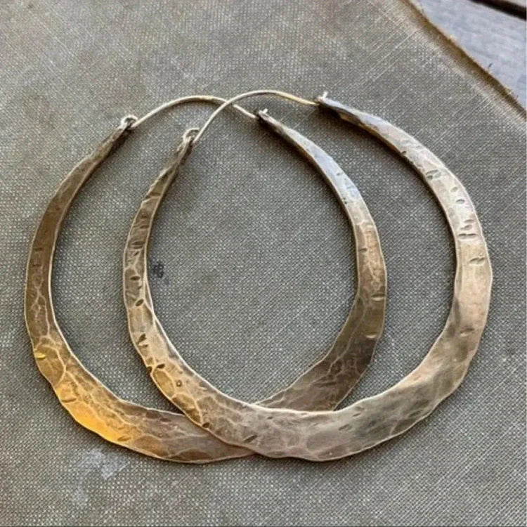 Vintage Bohemian Round Geometric Dainty Earrings - Image 3