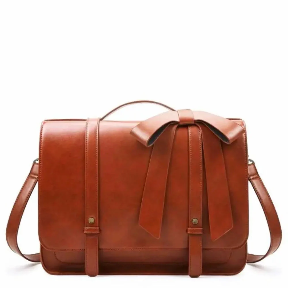 Vintage Bow-Kissed Satchel - Image 14