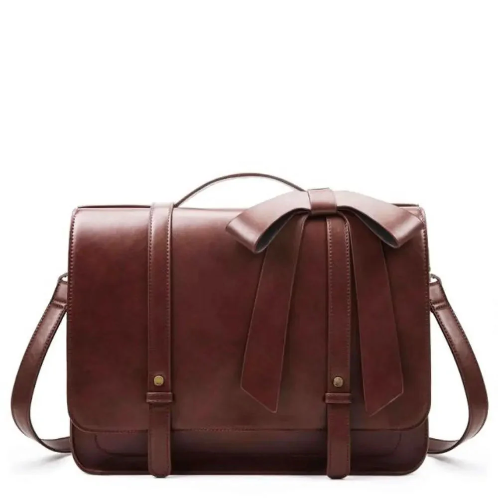 Vintage Bow-Kissed Satchel - Image 15
