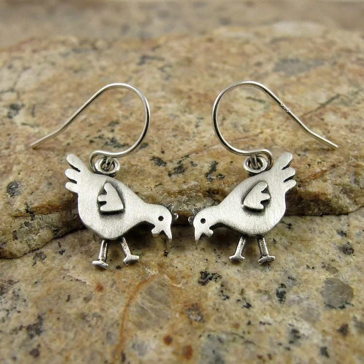 Vintage Chicken Earrings - Image 3