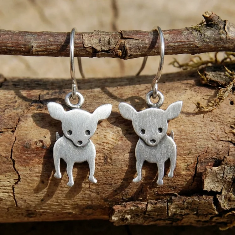 Vintage Chihuahua Earrings - Image 2