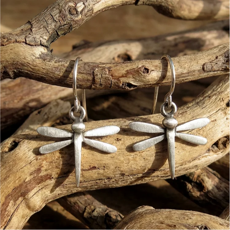Vintage Dragonfly Earrings - Image 2