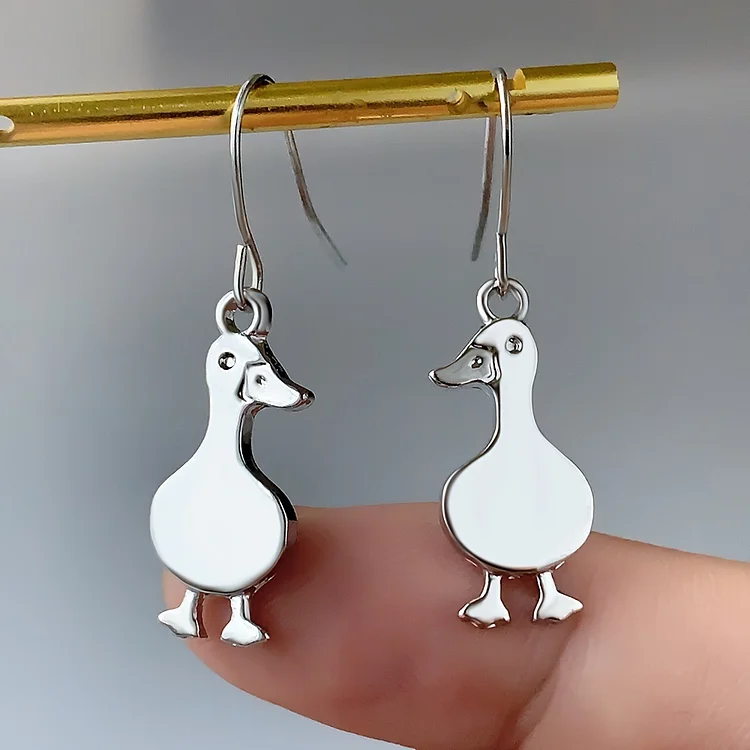 Vintage Duck Earrings - Image 3