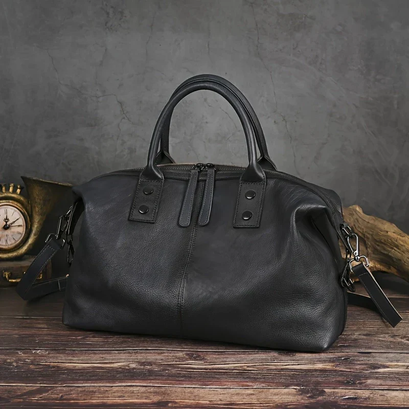 Vintage Leather Handbag for Women - Image 5