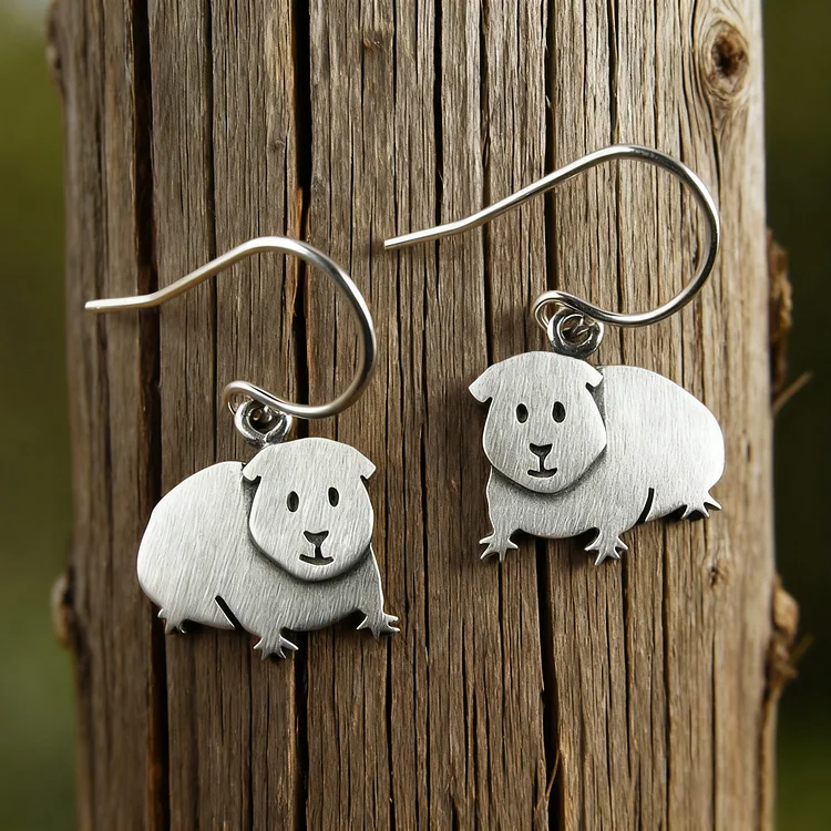 Vintage Guinea Pig Earrings - Image 3