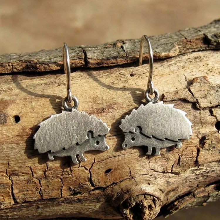 Vintage Hedgehog Earrings - Image 2