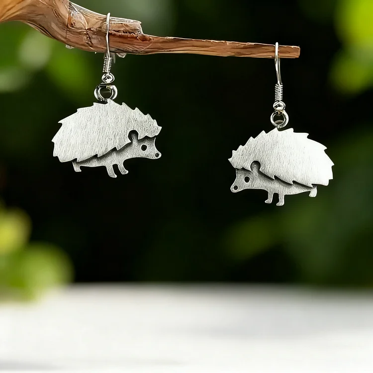 Vintage Hedgehog Earrings - Image 3