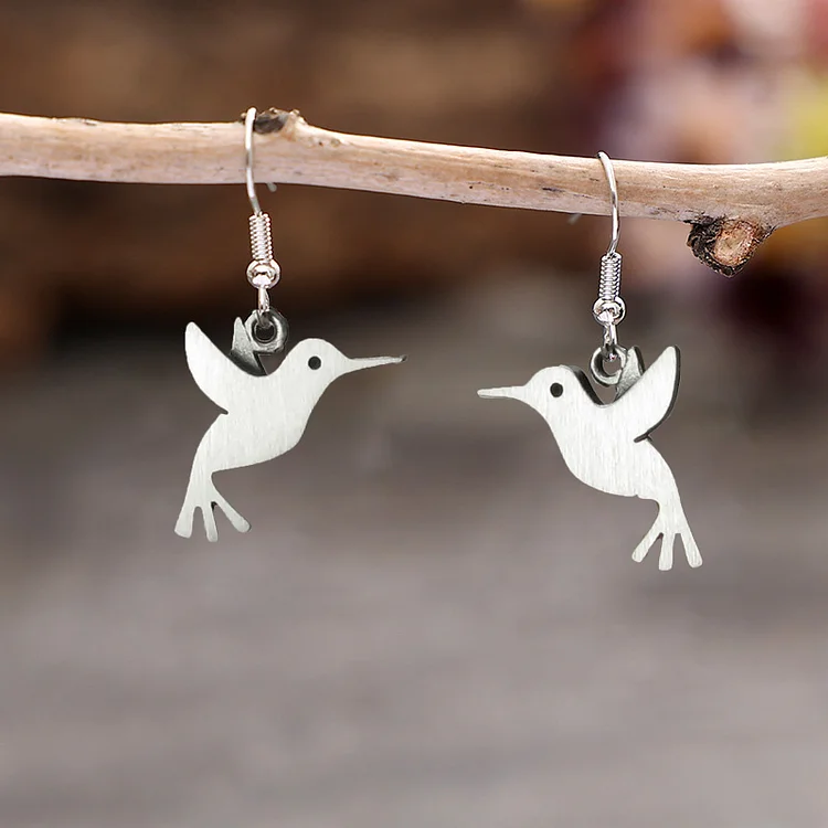 Vintage Hummingbird Earrings - Image 2