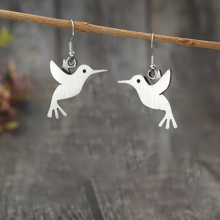 Vintage Hummingbird Earrings - Image 3