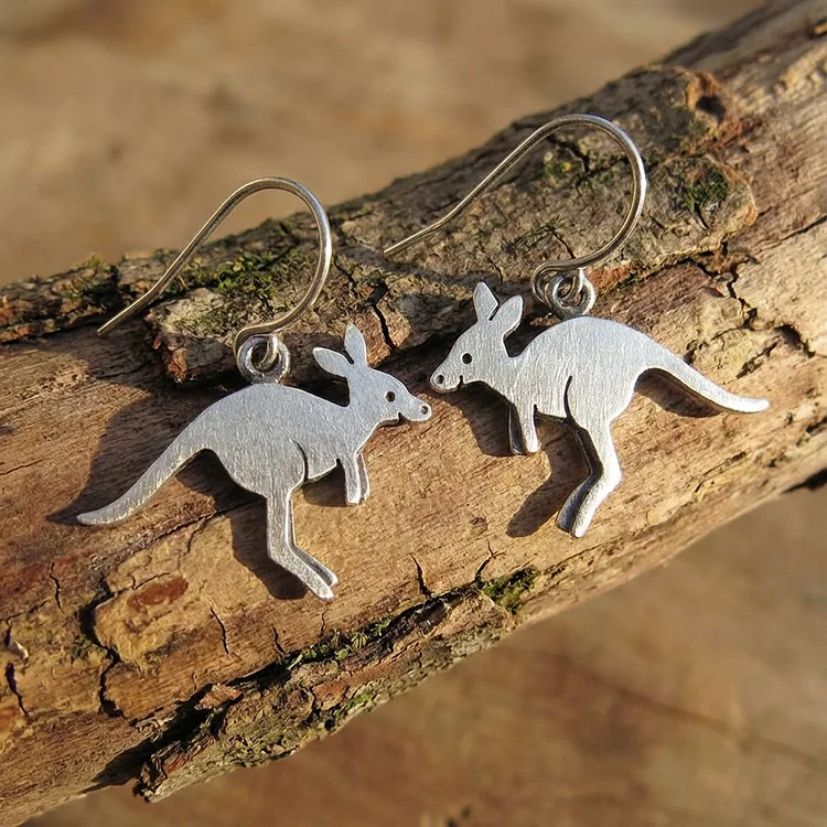 Vintage Kangaroo Earrings - Image 2