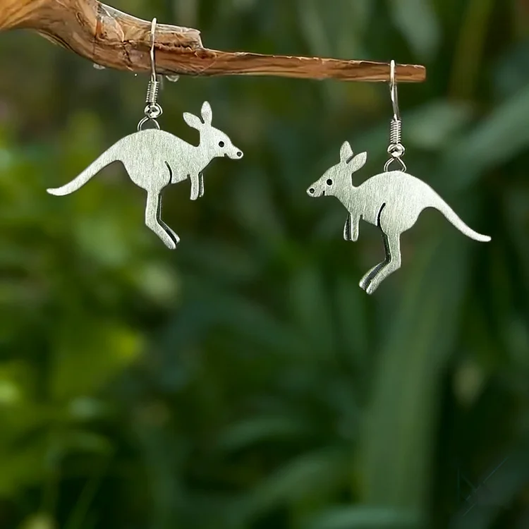 Vintage Kangaroo Earrings - Image 3