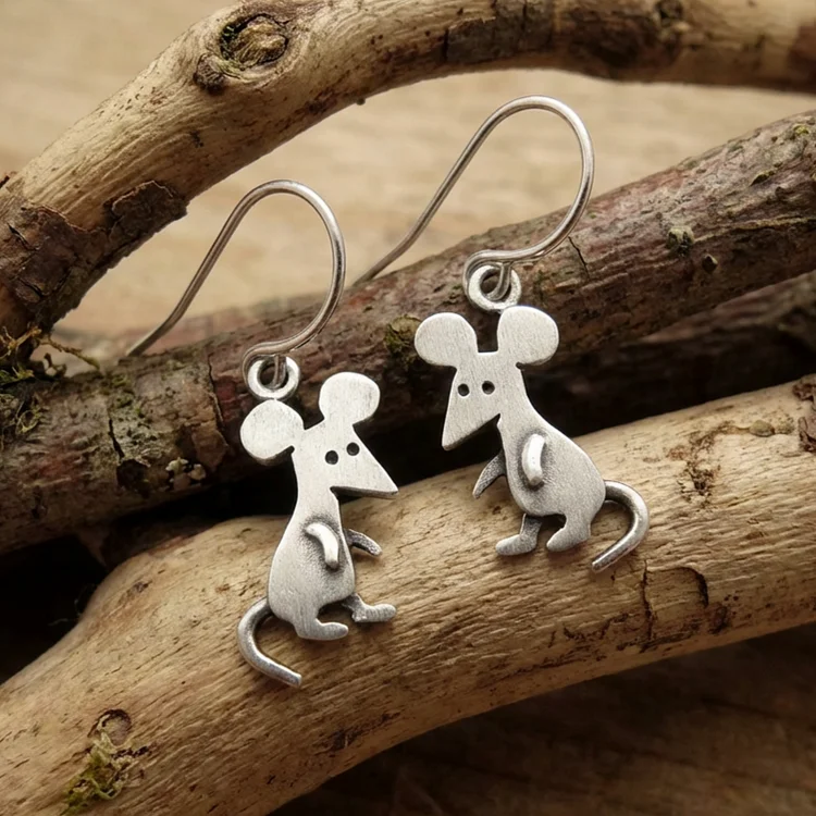 Vintage Mouse Earrings - Image 2