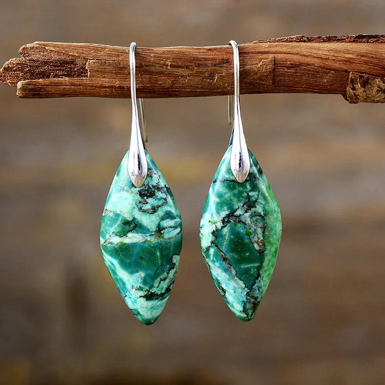 Vintage Natural Stone Earrings - Image 3