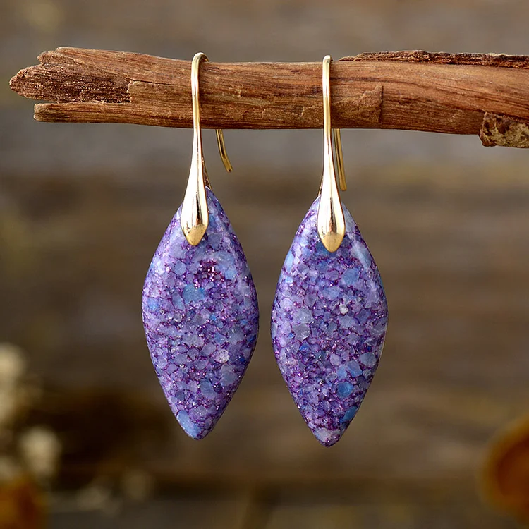 Vintage Natural Stone Earrings - Image 4