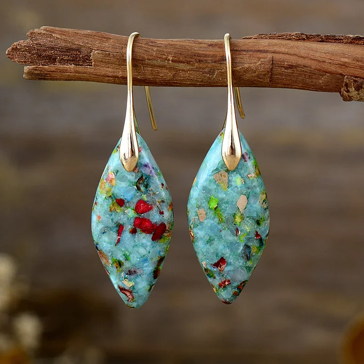 Vintage Natural Stone Earrings - Image 5