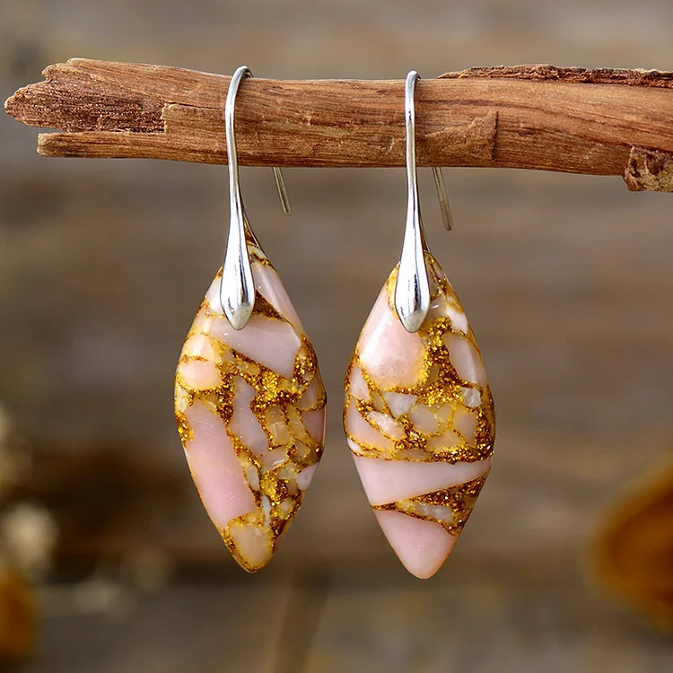 Vintage Natural Stone Earrings - Image 7