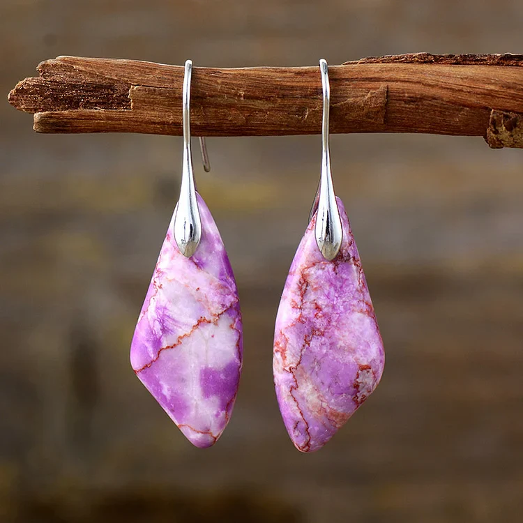Vintage Natural Stone Earrings - Image 4