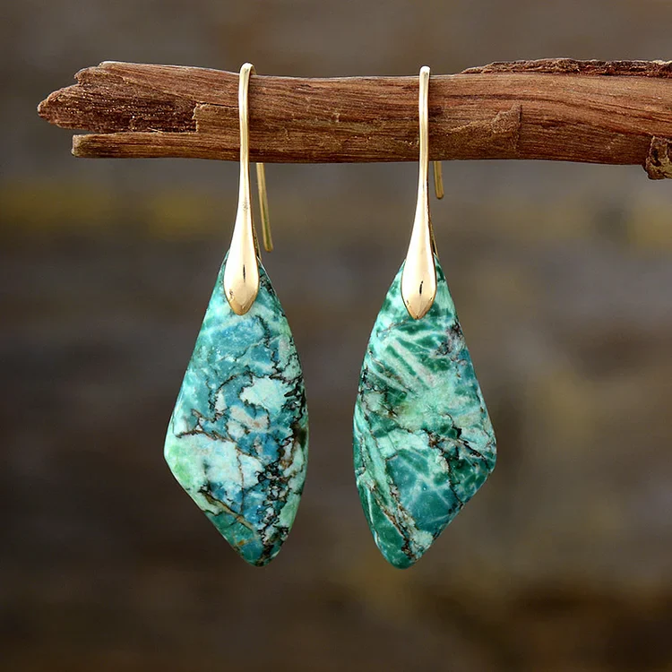 Vintage Natural Stone Earrings - Image 5