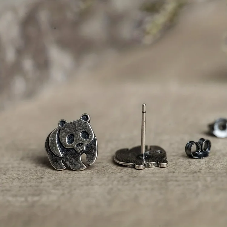 Vintage Panda Earrings - Image 2