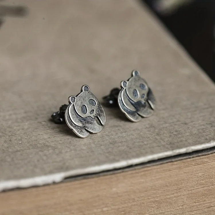 Vintage Panda Earrings - Image 4