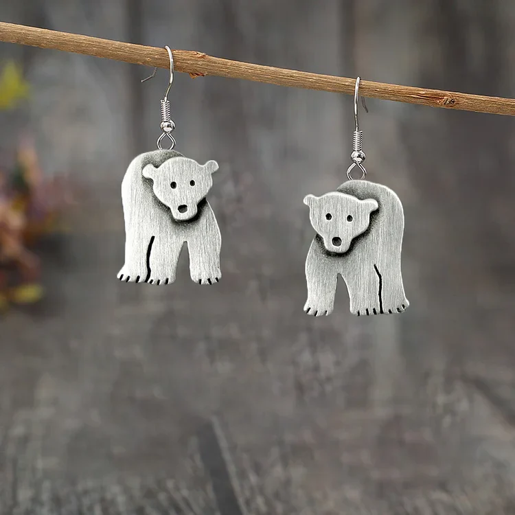 Vintage Polar Bear Earrings - Image 3