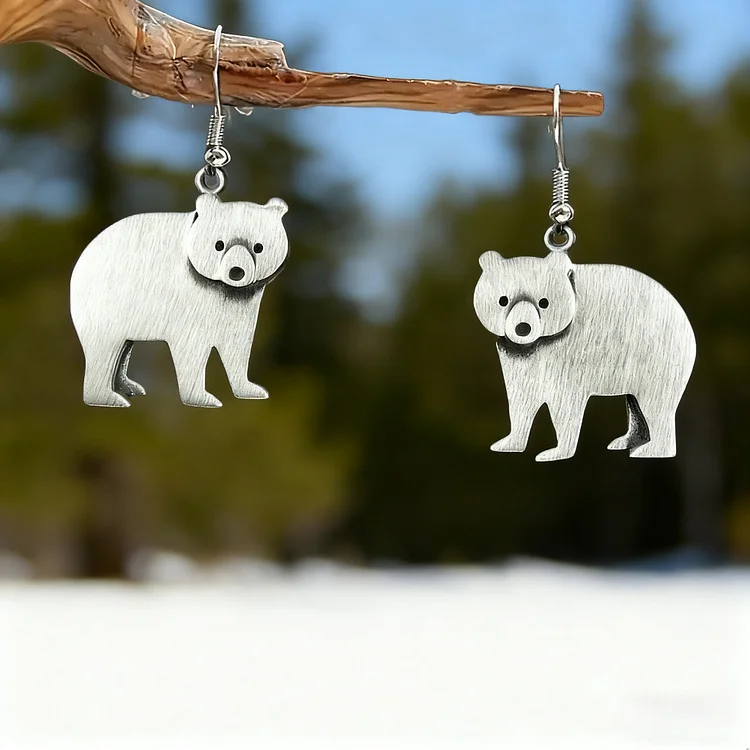 Vintage Polar Bear Earrings - Image 3