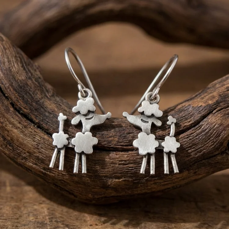 Vintage Poodle Earrings - Image 2
