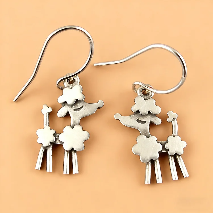 Vintage Poodle Earrings - Image 3