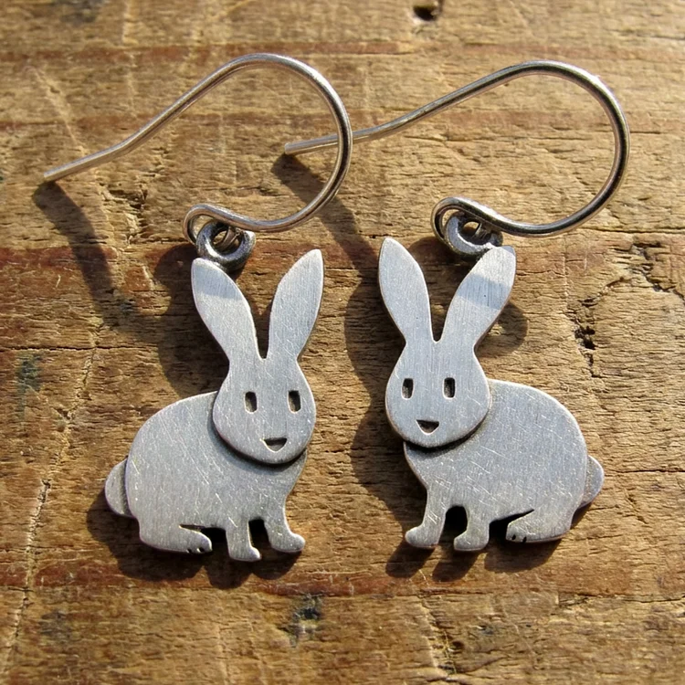 Vintage Rabbit Earrings - Image 2