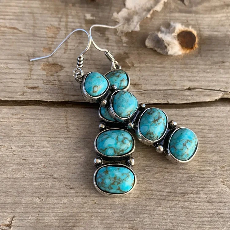 Vintage Turquoise Earrings - Image 3