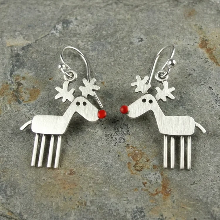 Vintage Rudolph Earrings - Image 2