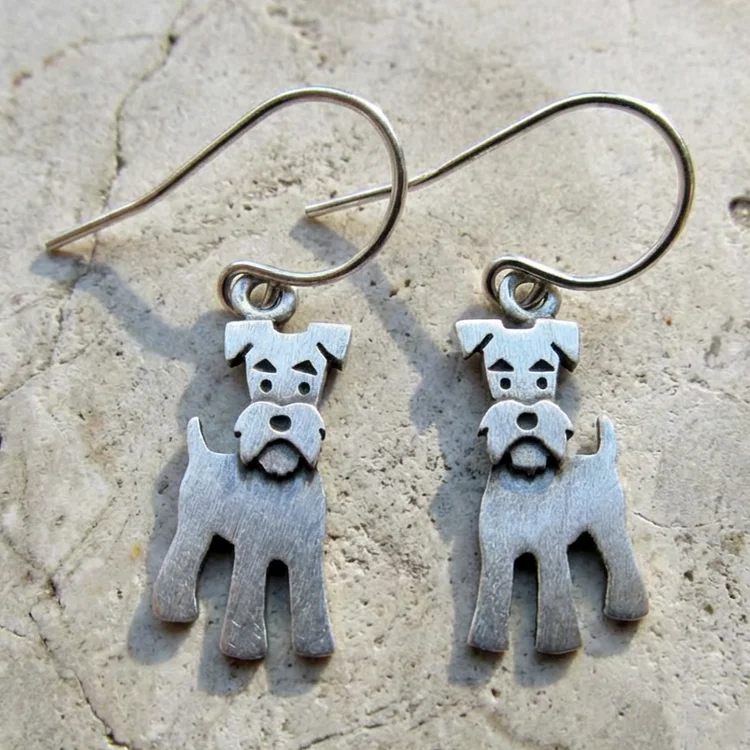 Vintage Schnauzer Earrings - Image 2