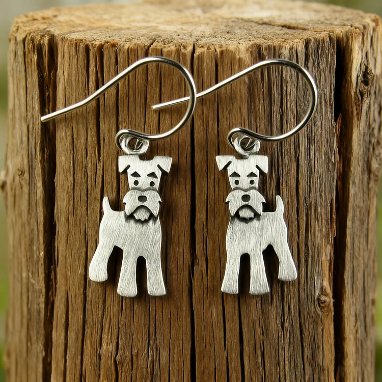 Vintage Schnauzer Earrings - Image 3