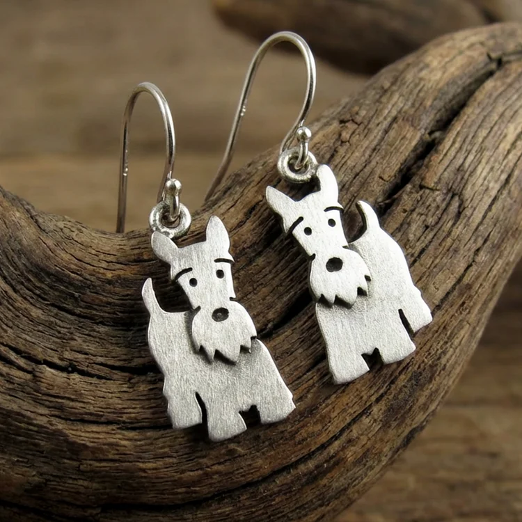 Vintage Scottish Terrier Earrings - Image 2