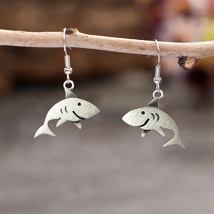 Vintage Shark Earrings - Image 3